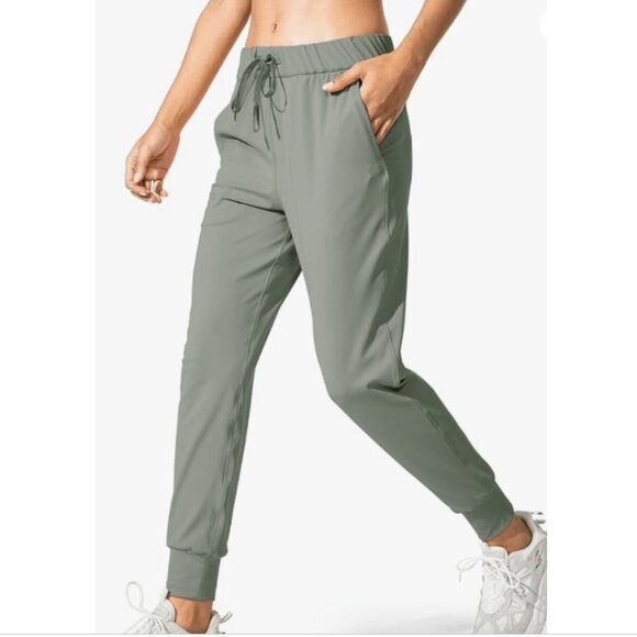 Brand New Crosby Lightweight Dark Sage Green Modal Joggers Pants - Picture 2 of 8